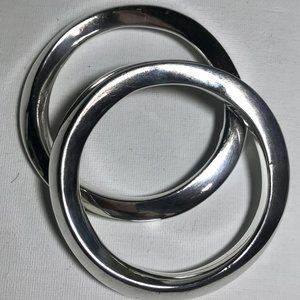 Sterling Silver Asymetrical Bangle Bracelets